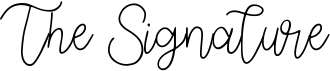 preview image of the The Signature font