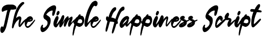 preview image of the The SimpleHappiness Script font