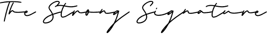 preview image of the The Strong Signature font
