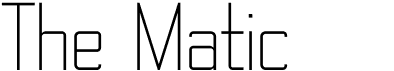 preview image of the The Matic font