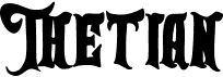 preview image of the Thetian font