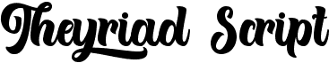 preview image of the Theyriad Script font