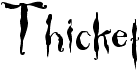 preview image of the Thicket font