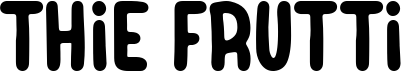 preview image of the Thie Frutti font