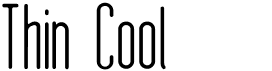 preview image of the Thin Cool font
