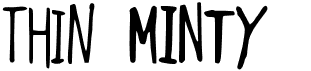 preview image of the Thin Minty font