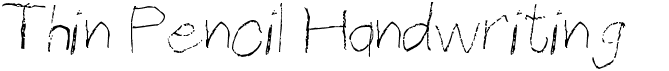 preview image of the Thin Pencil Handwriting font