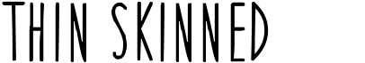 preview image of the Thin Skinned font