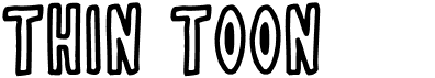 preview image of the Thin Toon Outlines font