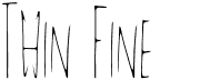 preview image of the Thin Fine font