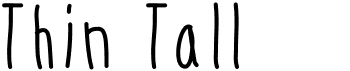 preview image of the Thin Tall font