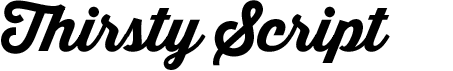 preview image of the Thirsty Script font