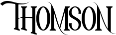 preview image of the Thomson font
