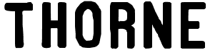 preview image of the Thorne font