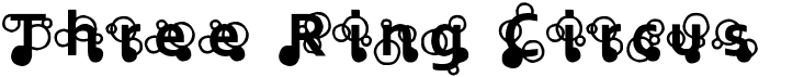 preview image of the Three Ring Circus font