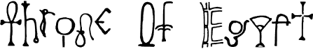 preview image of the Throne Of Egypt font