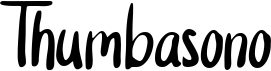 preview image of the Thumbasono font