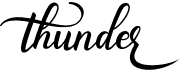 preview image of the Thunder font