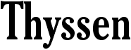 preview image of the Thyssen J font