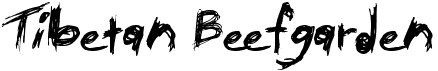 preview image of the Tibetan Beefgarden AOE font
