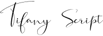 preview image of the Tifany Script font
