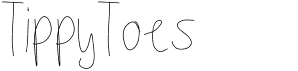 preview image of the TippyToes font