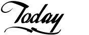 preview image of the Today font
