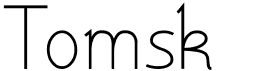 preview image of the Tomsk font
