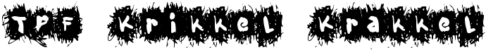 preview image of the TPF Krikkel Krakkel font
