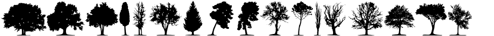 preview image of the Trees TFB font