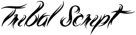 preview image of the Tribal Script font