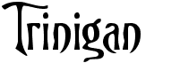 preview image of the Trinigan FG font