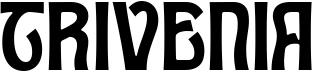 preview image of the Trivenia font
