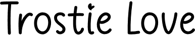 preview image of the Trostie Love font