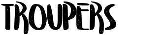 preview image of the Troupers font