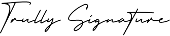 preview image of the Trully Signature font