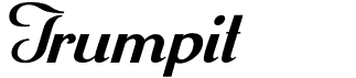preview image of the Trumpit font