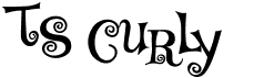preview image of the TS Curly font