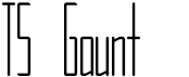 preview image of the TS Gaunt font