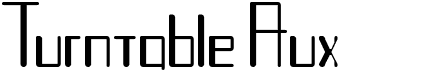 preview image of the Turntable Aux font
