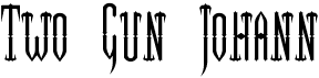 preview image of the Two Gun Johann font