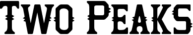 preview image of the Two Peaks font