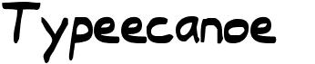 preview image of the Typeecanoe font