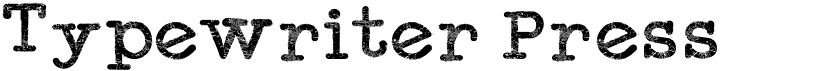 preview image of the Typewriter Press font