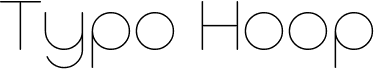 preview image of the Typo Hoop font