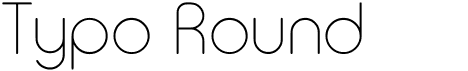 preview image of the Typo Round font