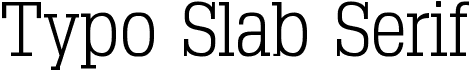 preview image of the Typo Slab Serif font
