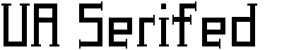 preview image of the UA Serifed font