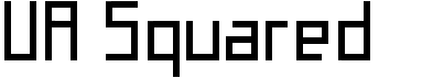 preview image of the UA Squared font