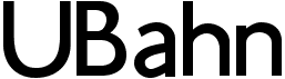 preview image of the UBahn font
